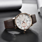 Pagani Design Men's Military Quartz Watch with Leather Strap