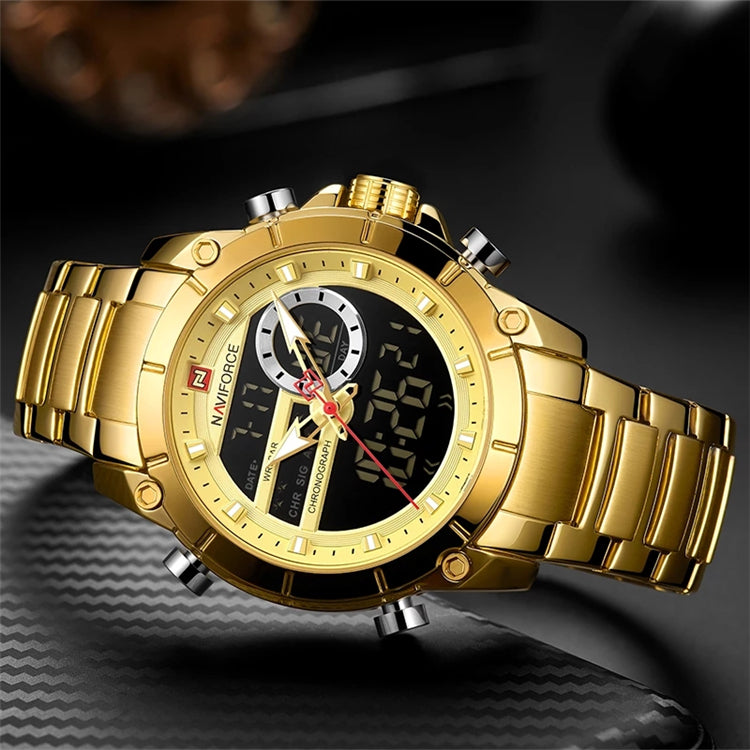 NAVIFORCE Luxury Men's Golden Watch