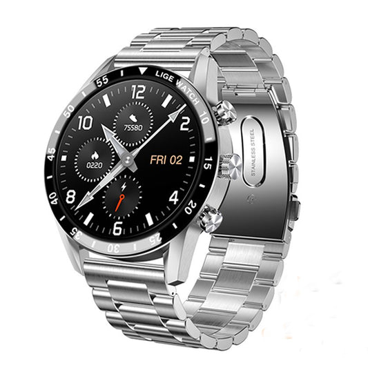 LIGE Men's Smart Watch Silver Edition