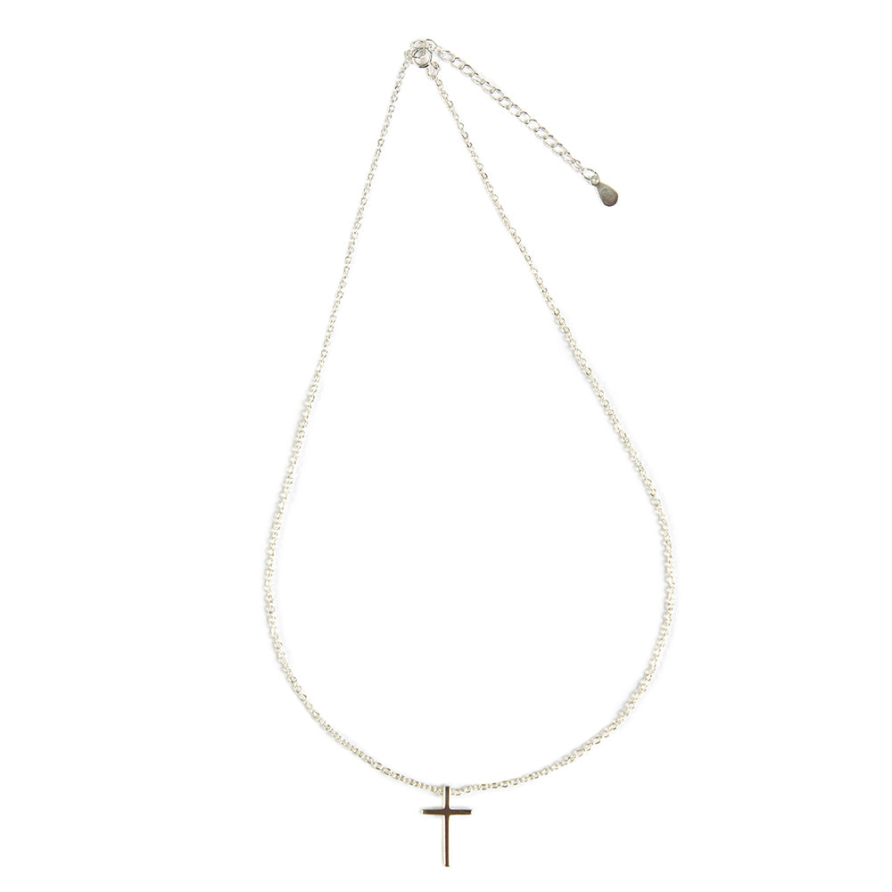 Sterling Silver Womens Cross Necklace
