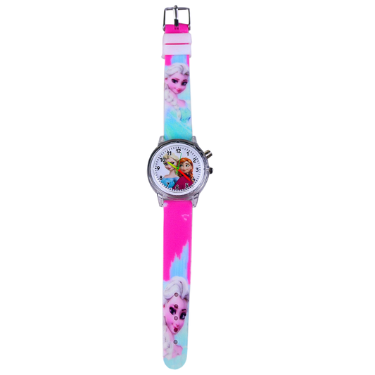 Disney Princess Elsa Frozen Kids Watch with Light (Pink)