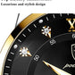 Poedagar - Silver and Gold Stainless Steel Men's Watch with Black Dial