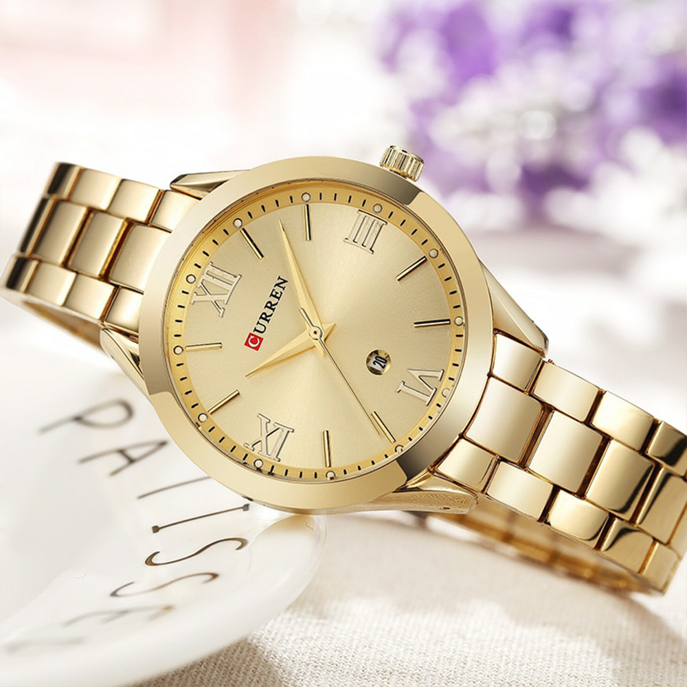 Curren - Golden Ladies Quartz Watch Stainless