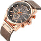 Curren Brown Leather Strap Men's Quartz Watch