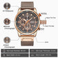 Curren Brown Leather Strap Men's Quartz Watch