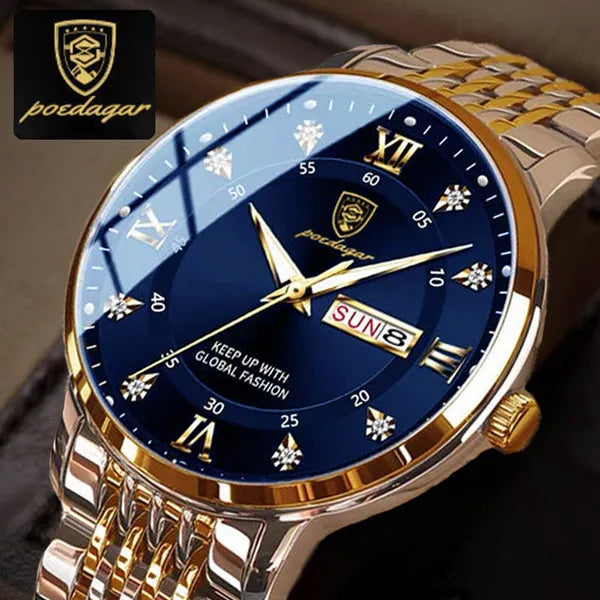 Mens watches sales silver and blue