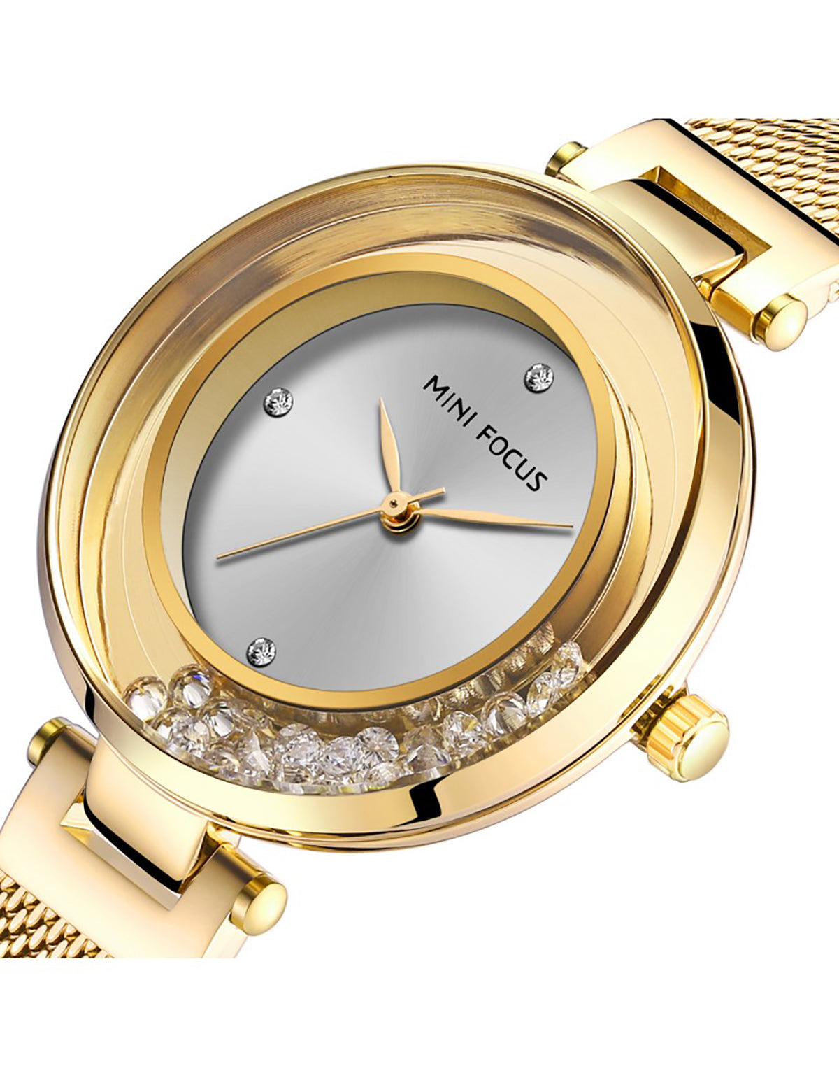 Mini Focus Elegant Dress Watch For Women Luxury Golden Edition