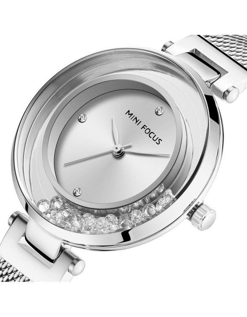 Mini Focus Elegant Watch For Women Luxury Silver Edition