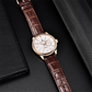 Pagani Design Men's Quartz Watch with Leather Strap Gold & White Edition